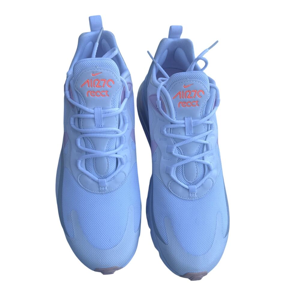Nike Air Max 270 React Sneakers Pink/White Women's 12 - Picture 2 of 10